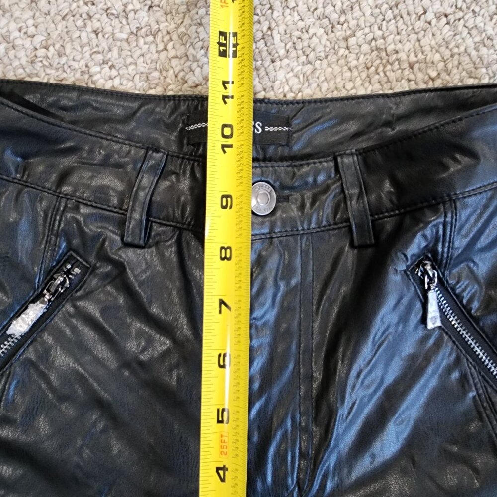 NWT Guess Faux-Leather Pants Size 6 - Picture 6 of 7